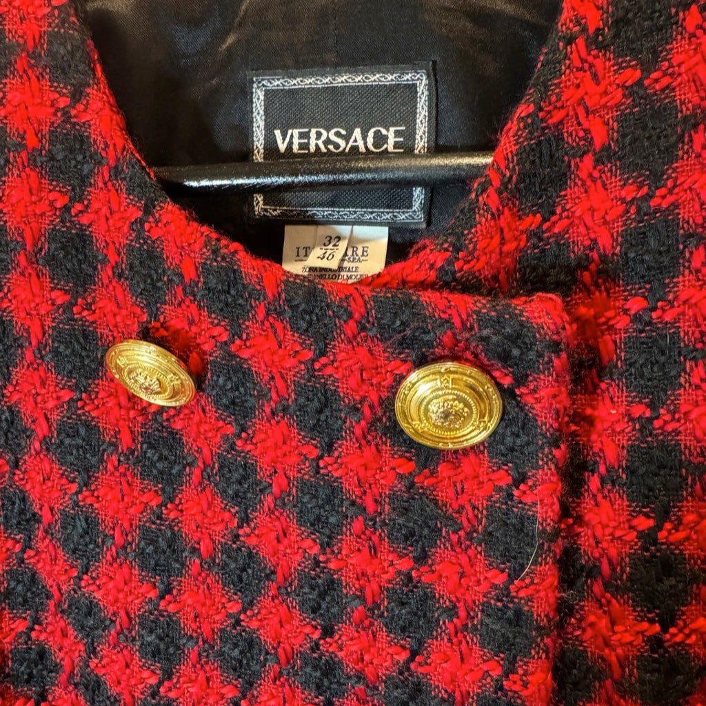 Versace Plaid Jacket