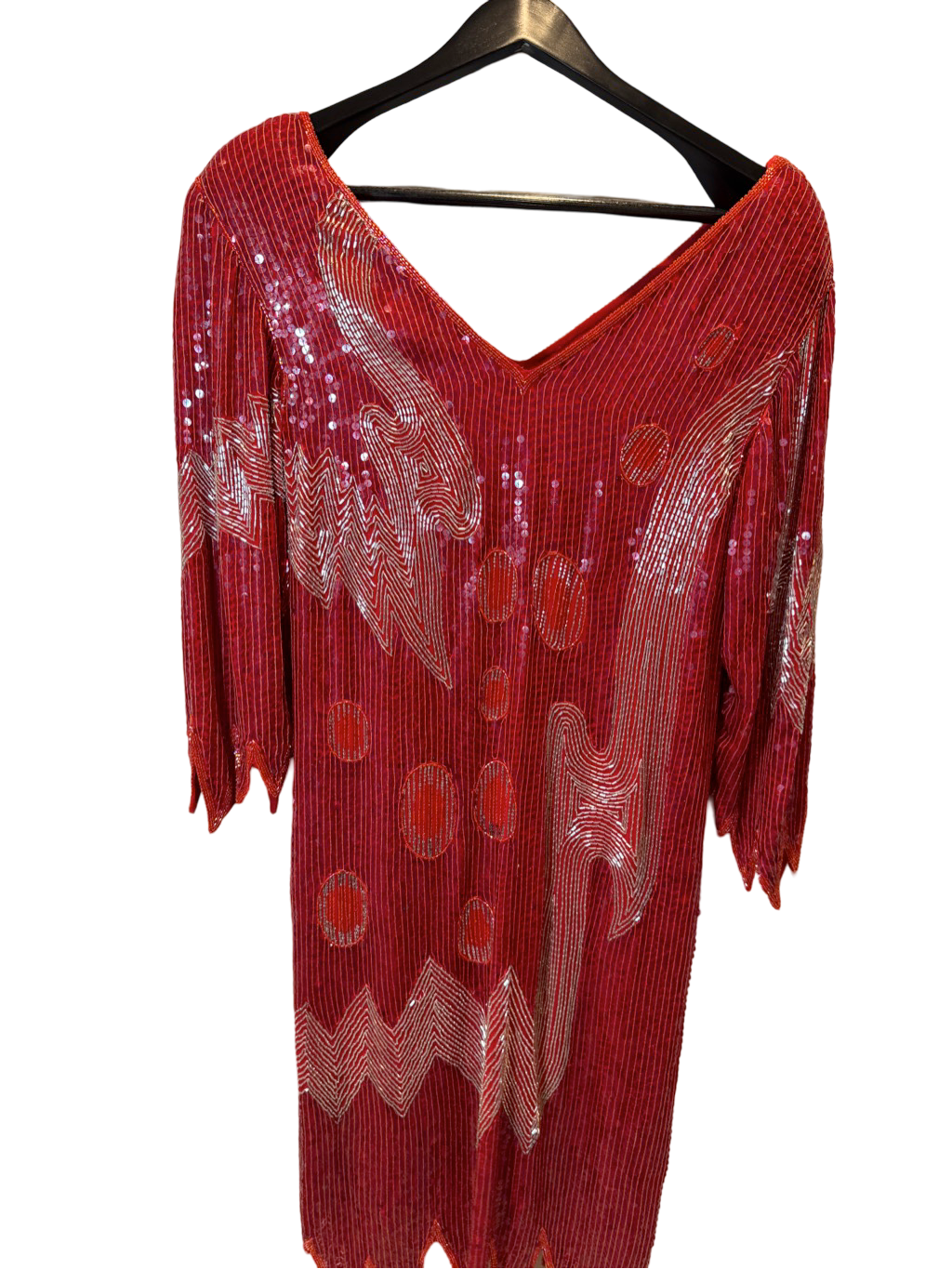 Solid Gold Sequin Dress
