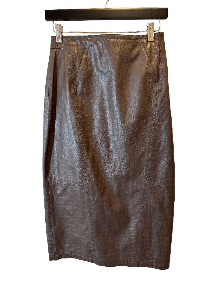 Corporate Croc Pencil Skirt