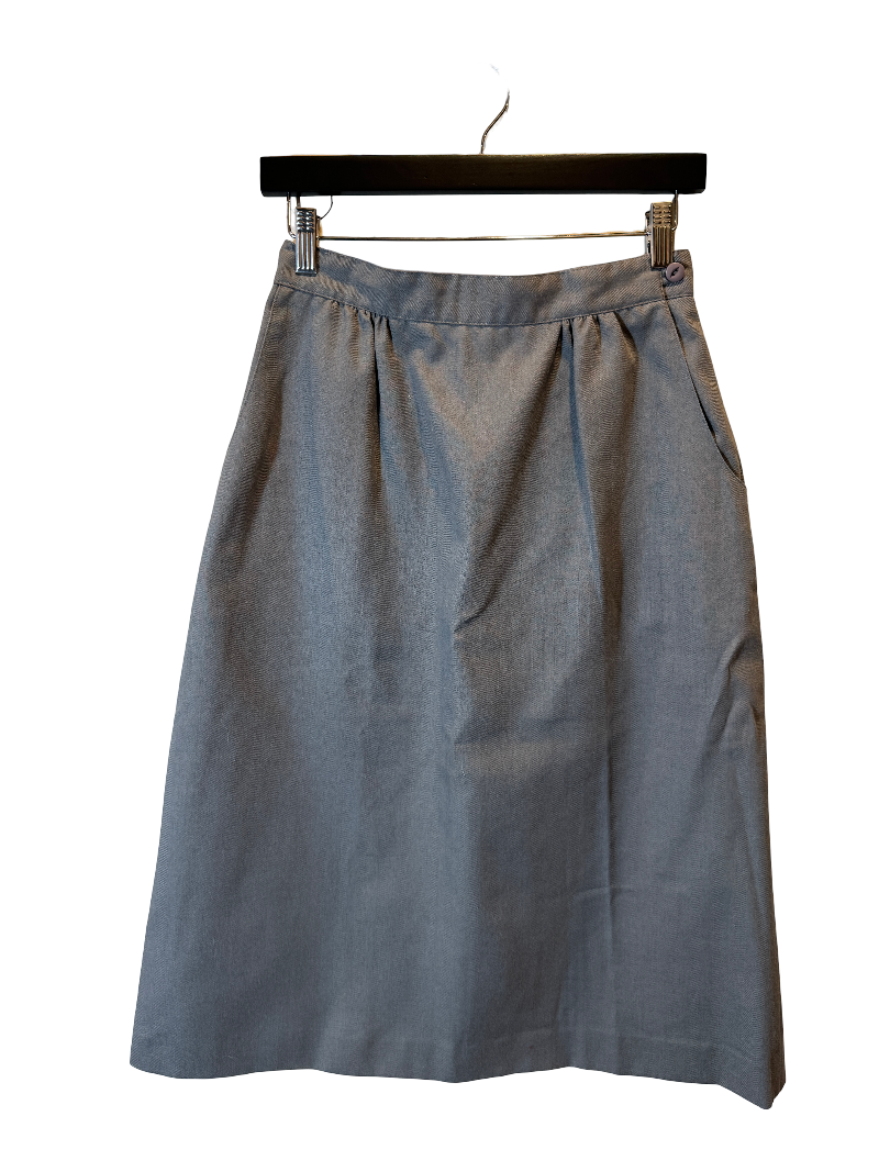 Sorrento Wool Side-Button Skirt