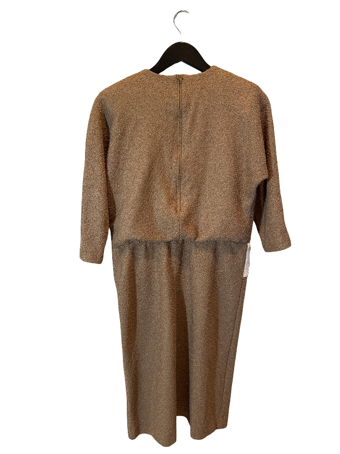 Cocoa Grid Knit Dress