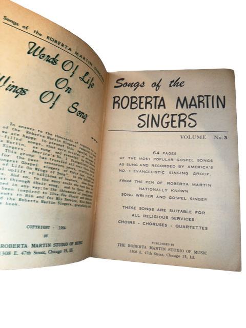 Songs of the Roberta Martin Singers – Volume No. 3
