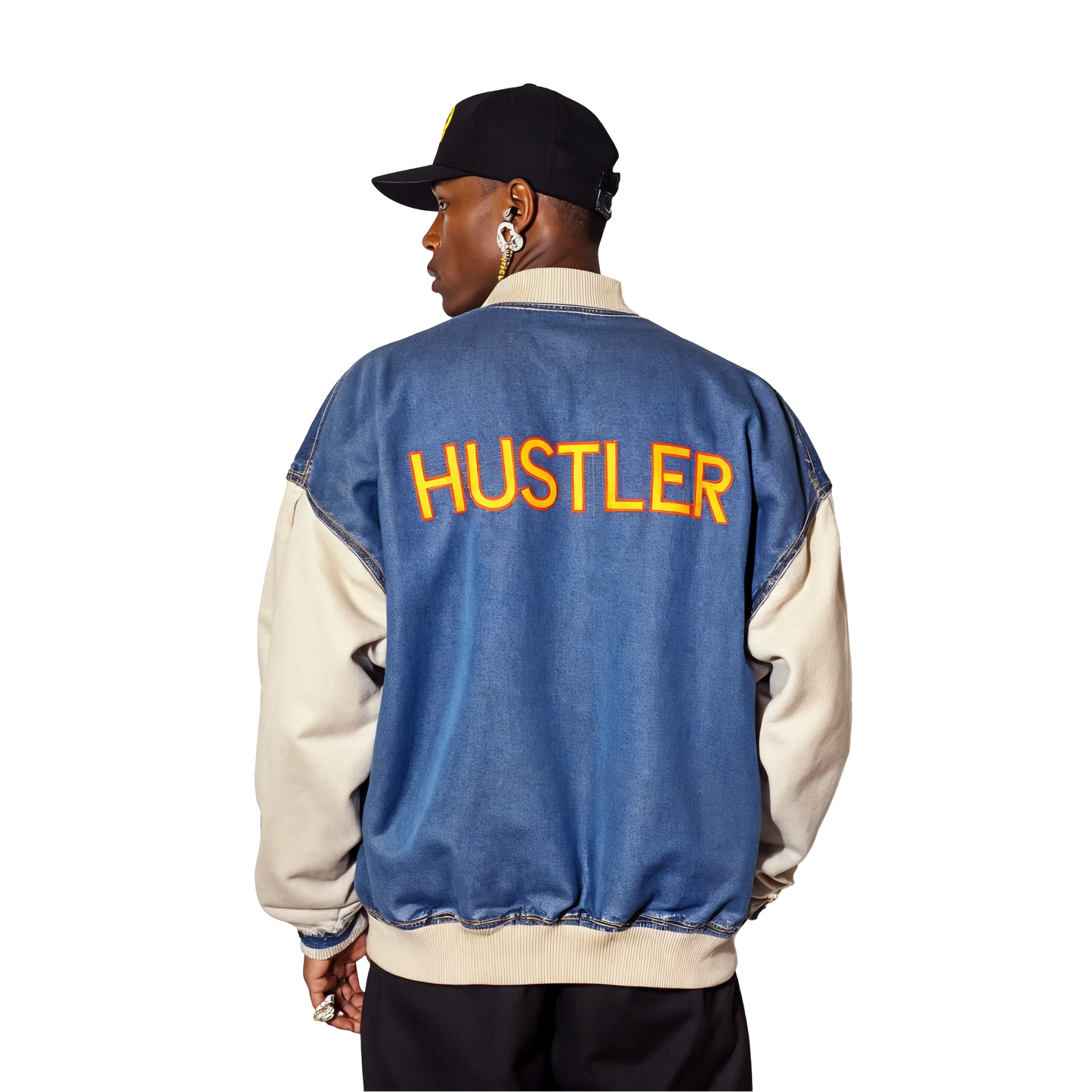 Hustler Denim Bomber