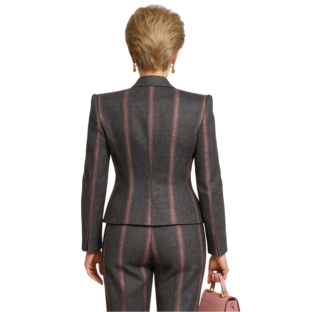 Pinstripe Pitch Blazer