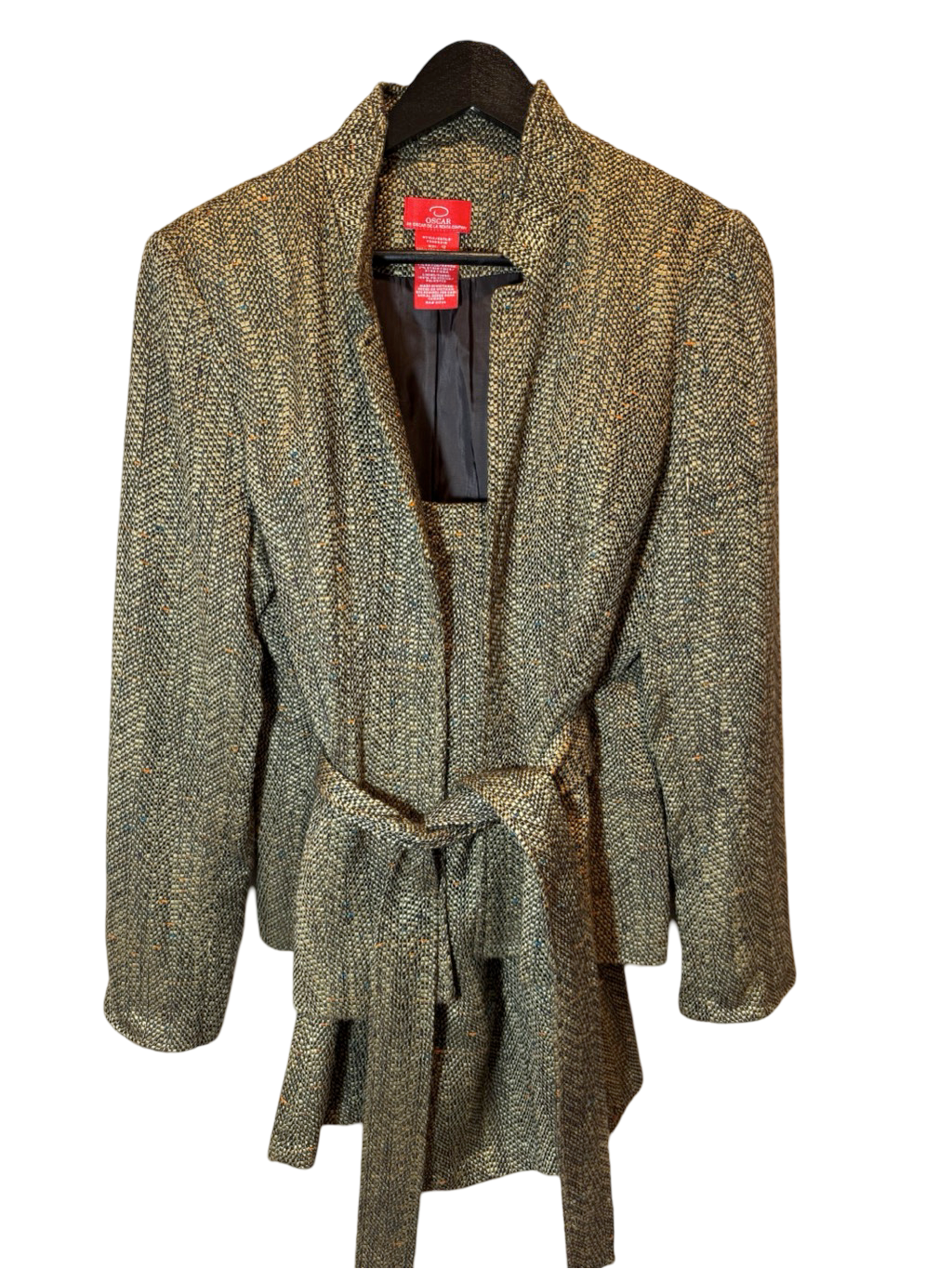 Oscar de la Renta Belted Suit