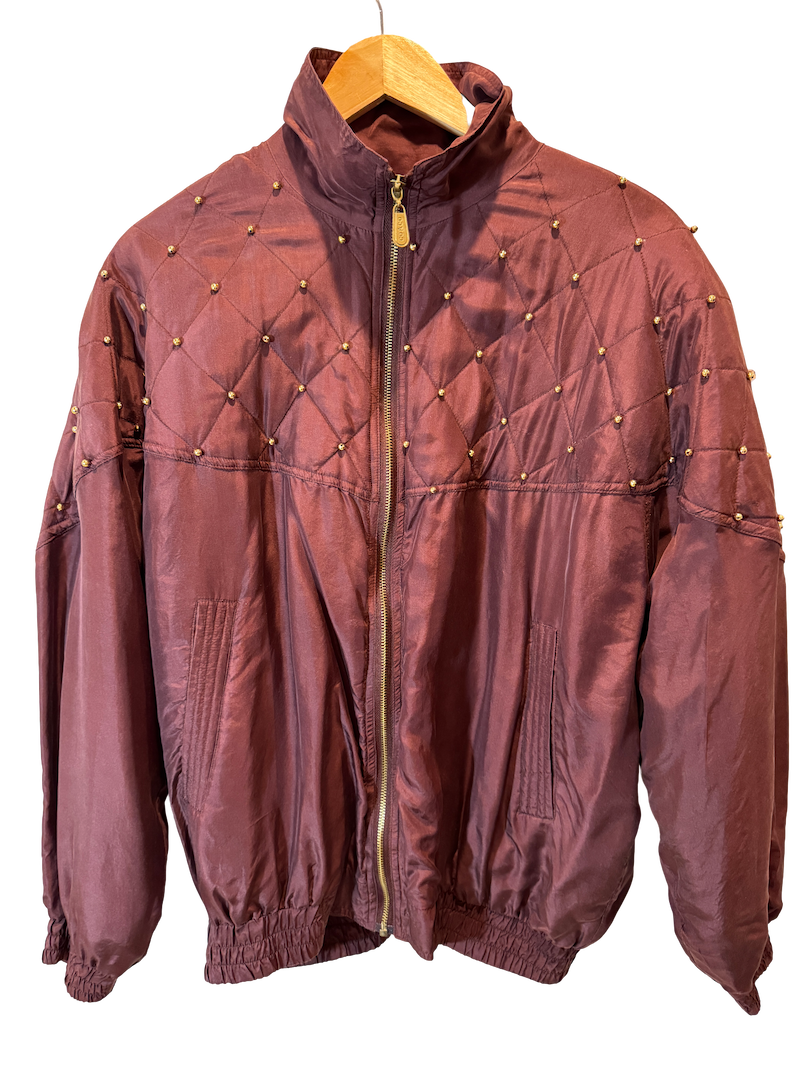 Rosé Nova Studded Bomber suit
