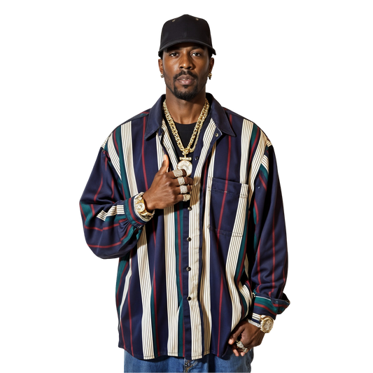Studio Stripe Button-Up