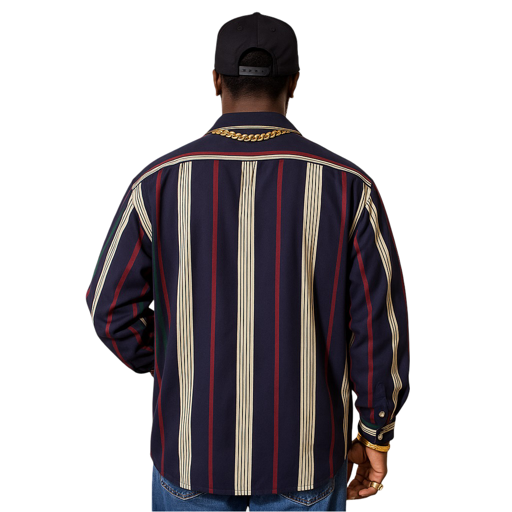 Studio Stripe Button-Up