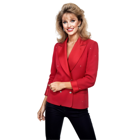 Cherry Strobe Blazer