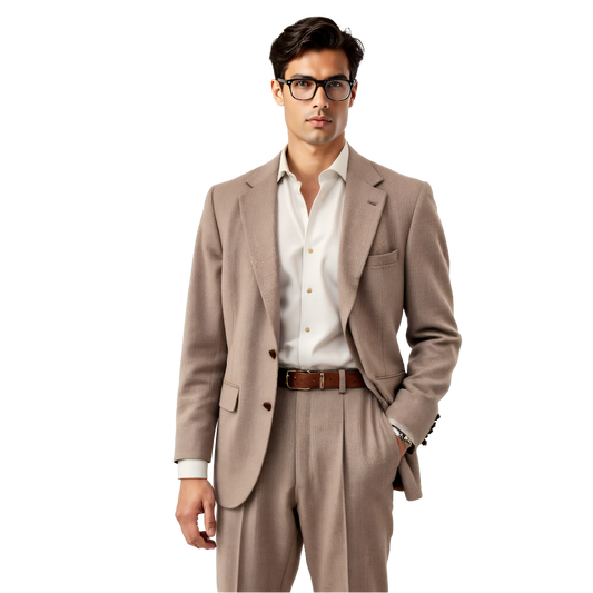 Savile Herringbone Blazer