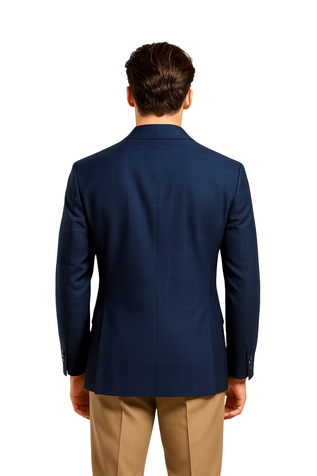 Langham Navy Windowpane Blazer