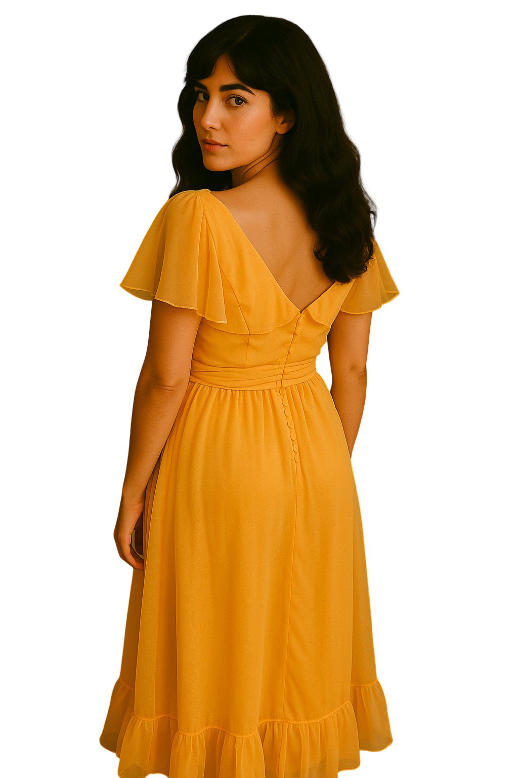 Saffron Mirage Gown