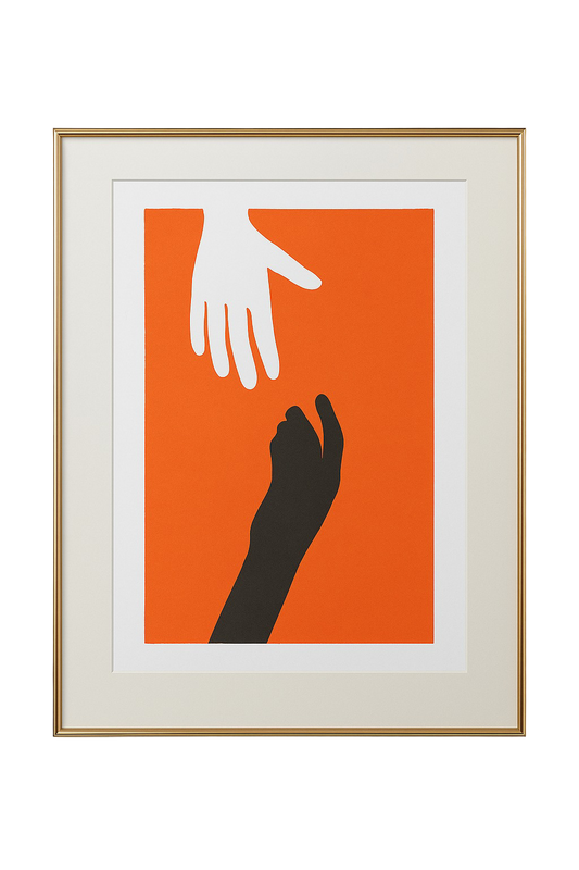 Reaching Hands, 1972, Screenprint on Paper, Color Study No. 4