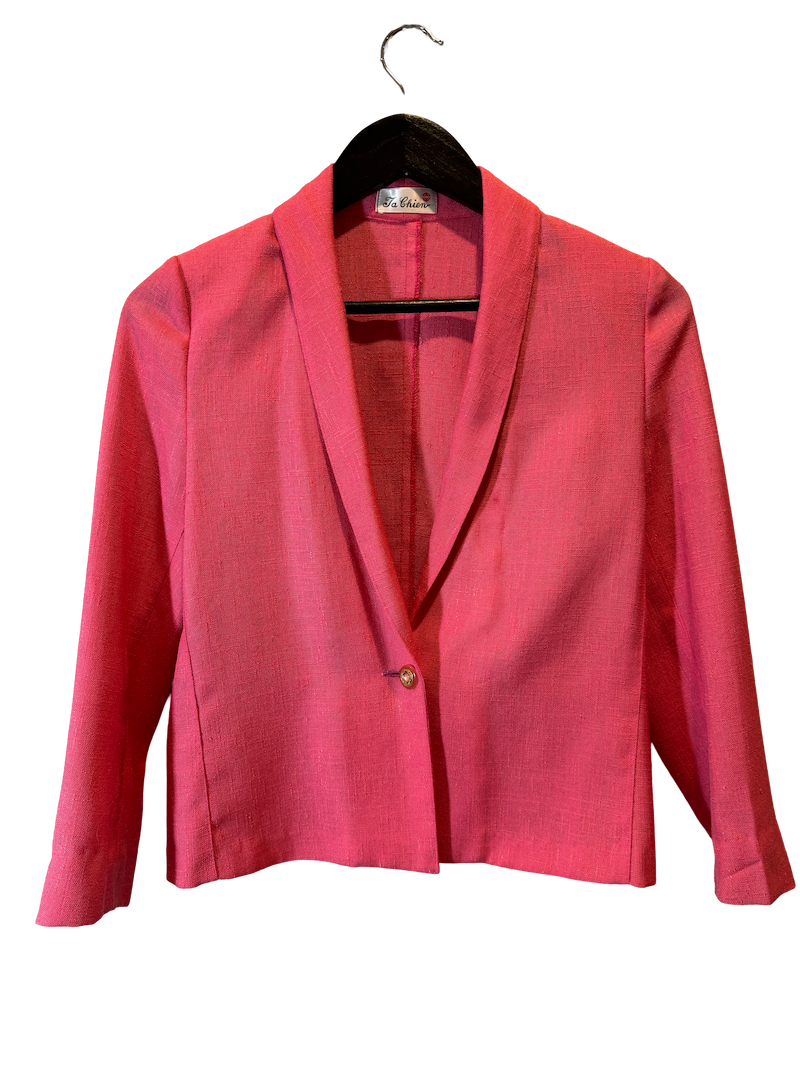 Boardroom Rosé Cropped Blazer set
