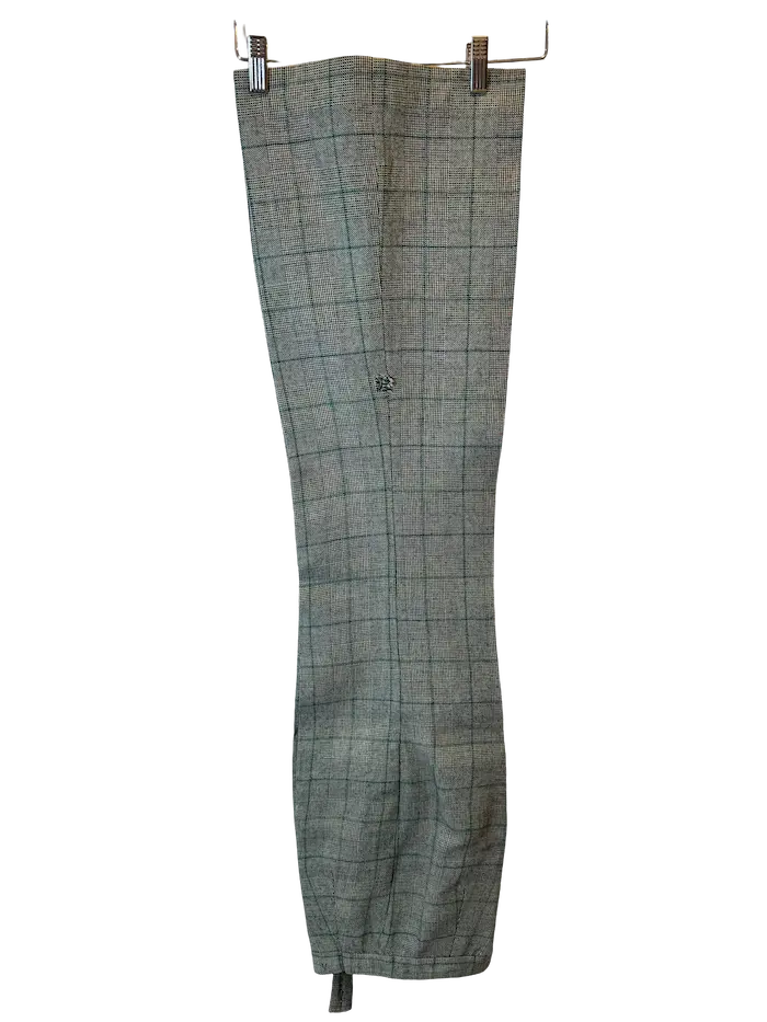 Tapered Plaid Trousers