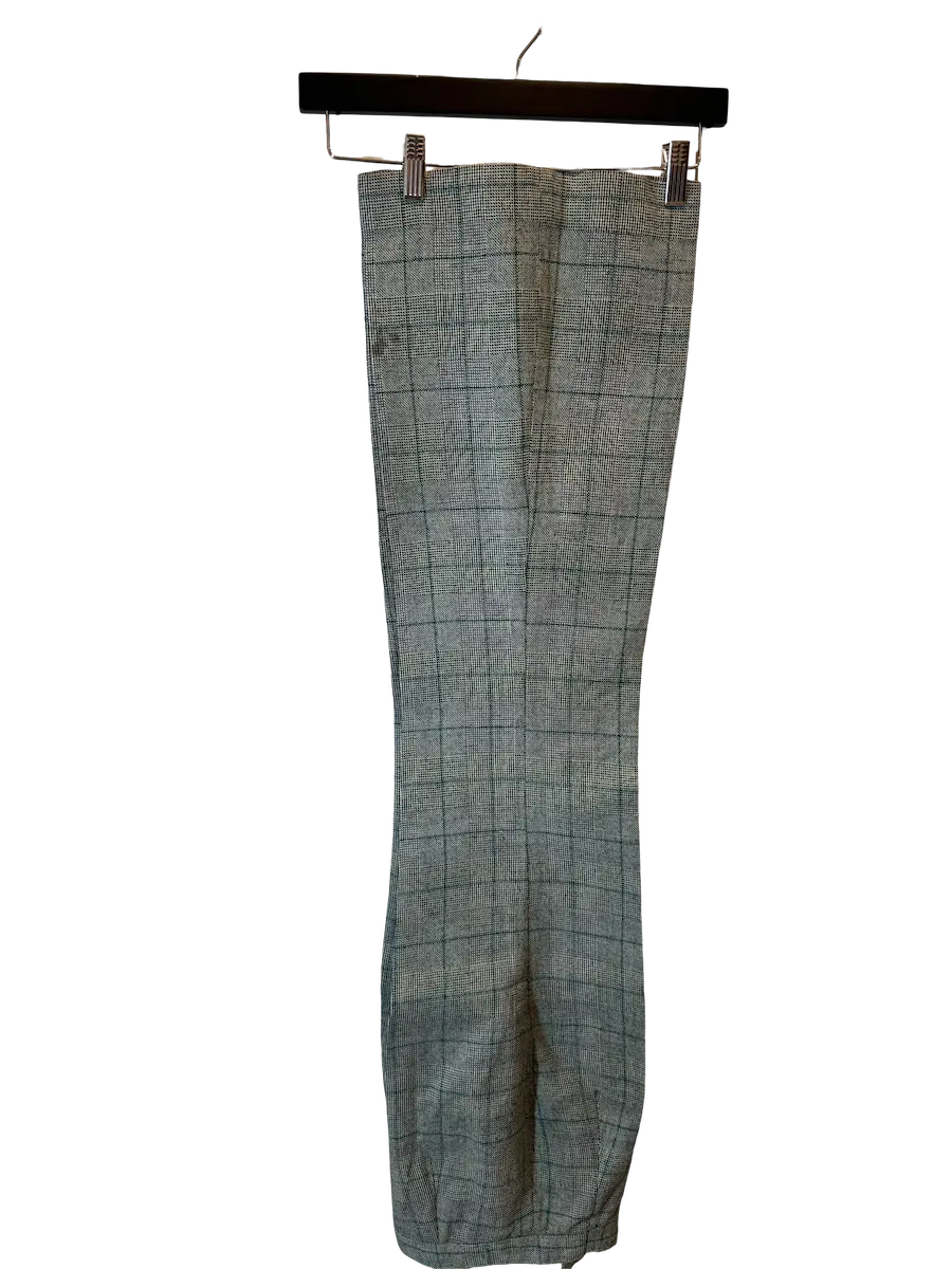 Tapered Plaid Trousers