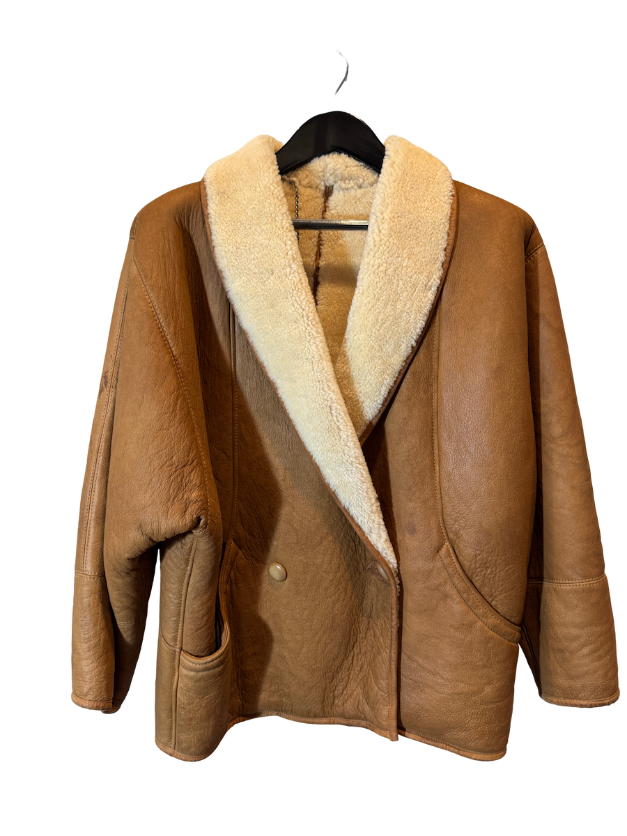 Cortina Shearling Wrap coat