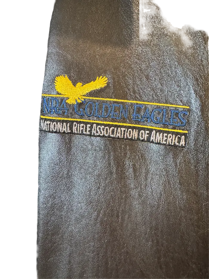 NRA Leather Bomber