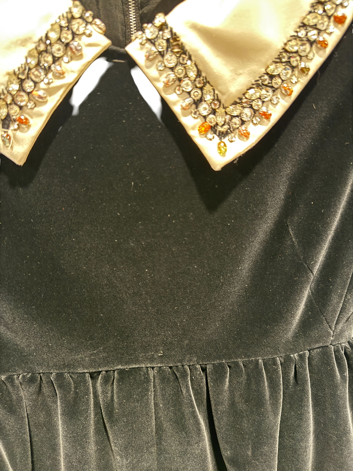 Velvet Matinee Collar Dress
