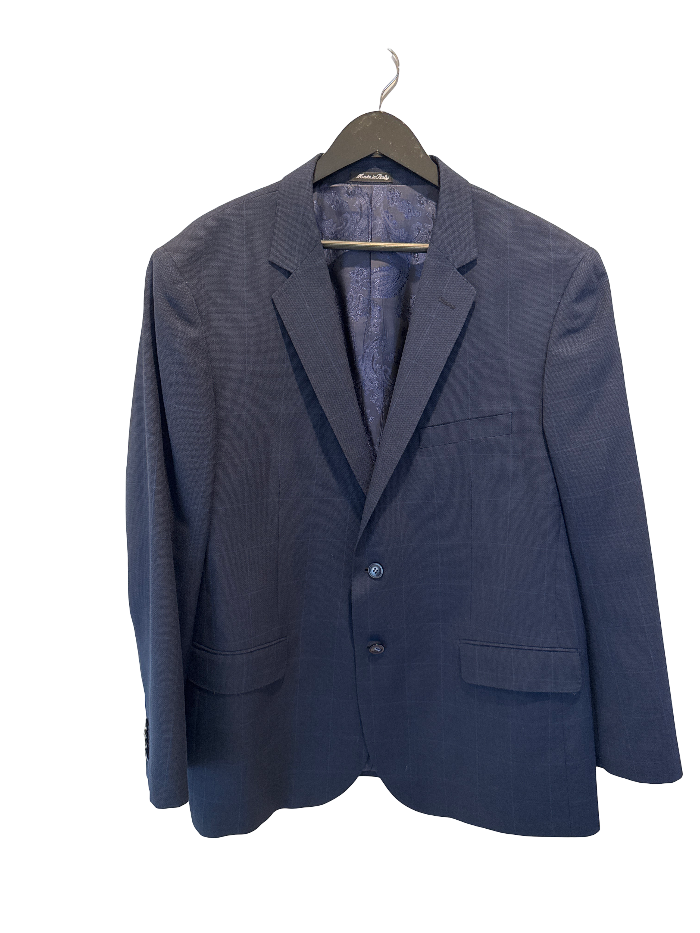 Langham Navy Windowpane Blazer