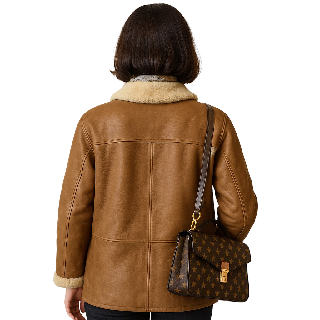 Cortina Shearling Wrap coat